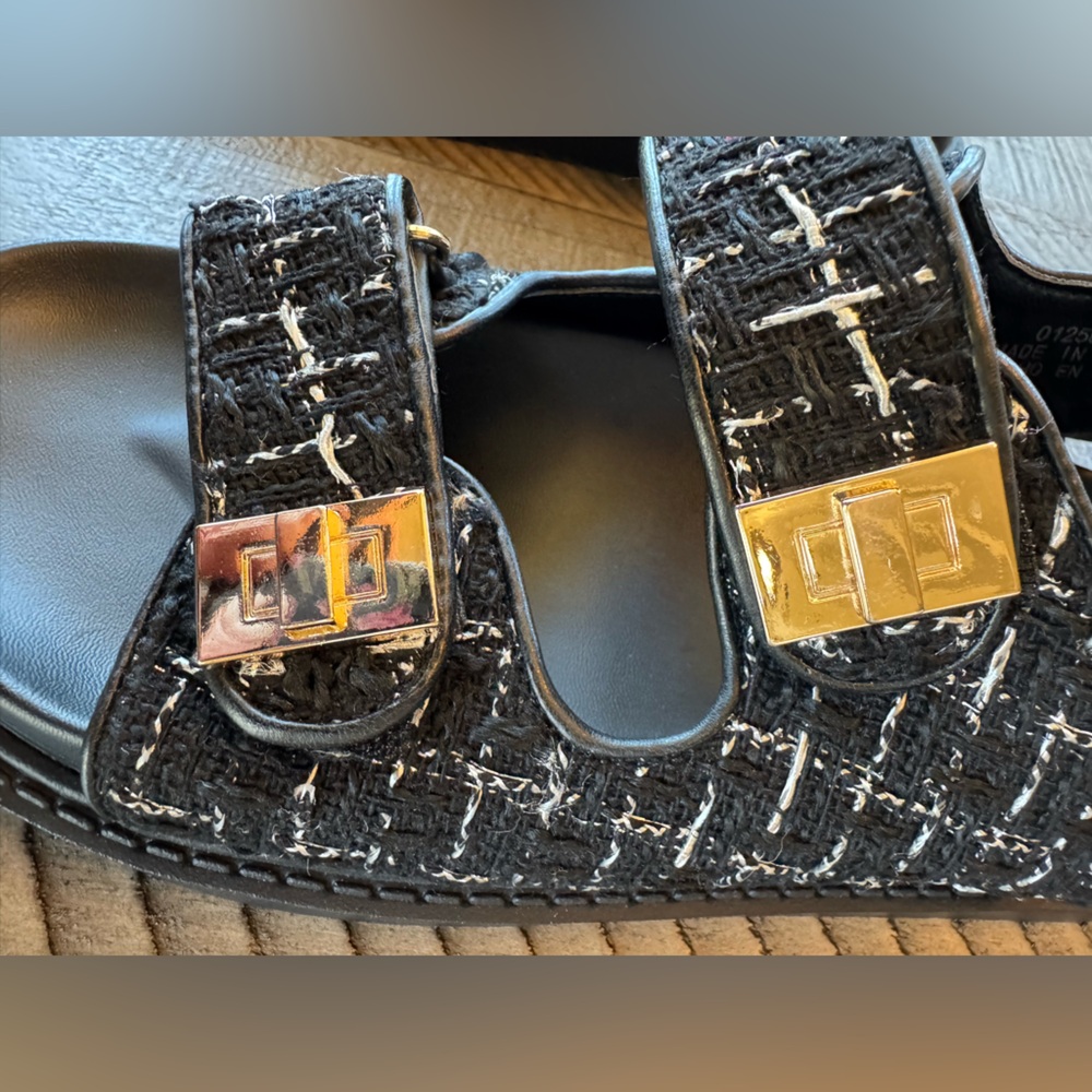 Forever 21 Black Sporty Sandals with Velcro Straps Women’s Size 7 (NWOT) - Picture 15 of 15